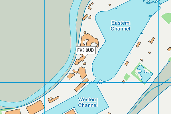 FK3 8UD map - OS VectorMap District (Ordnance Survey)