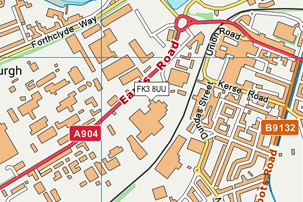 FK3 8UU map - OS VectorMap District (Ordnance Survey)