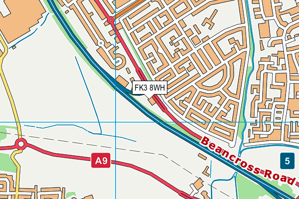 FK3 8WH map - OS VectorMap District (Ordnance Survey)