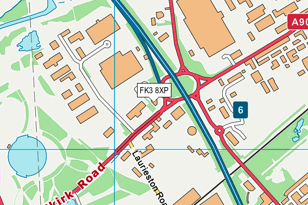 FK3 8XP map - OS VectorMap District (Ordnance Survey)