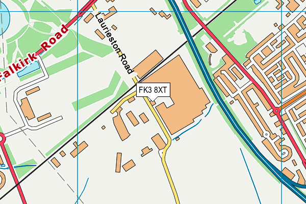 FK3 8XT map - OS VectorMap District (Ordnance Survey)