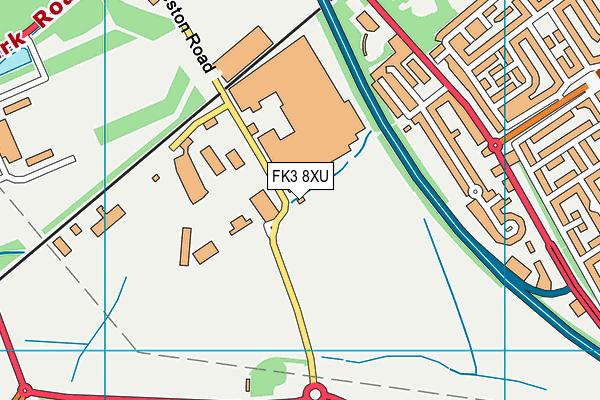 FK3 8XU map - OS VectorMap District (Ordnance Survey)