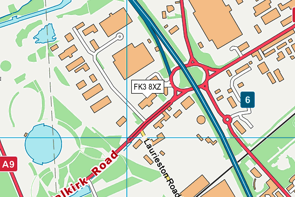 FK3 8XZ map - OS VectorMap District (Ordnance Survey)