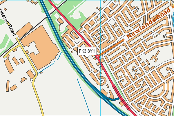 FK3 8YH map - OS VectorMap District (Ordnance Survey)