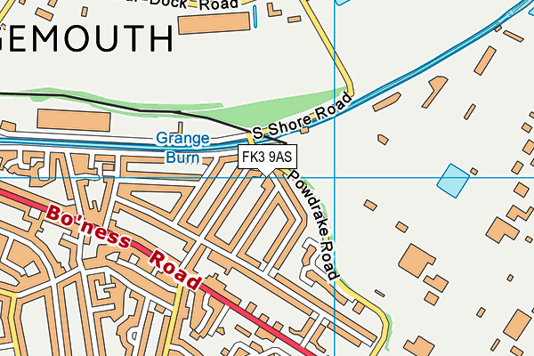 FK3 9AS map - OS VectorMap District (Ordnance Survey)