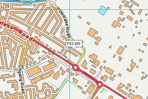 FK3 9AY map - OS VectorMap District (Ordnance Survey)