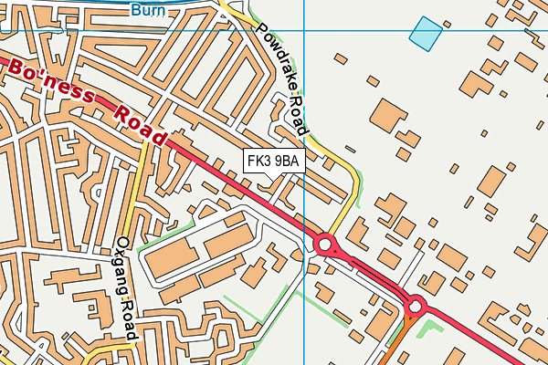 FK3 9BA map - OS VectorMap District (Ordnance Survey)