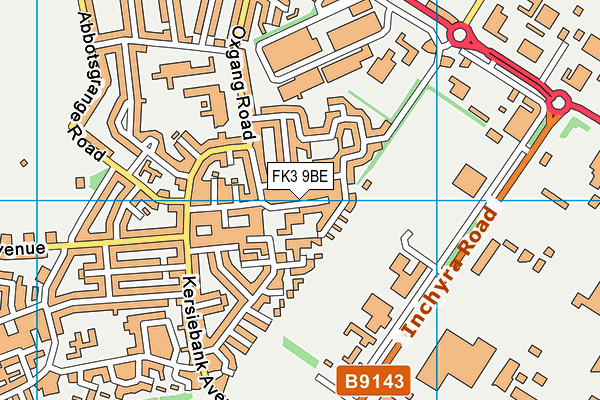 FK3 9BE map - OS VectorMap District (Ordnance Survey)