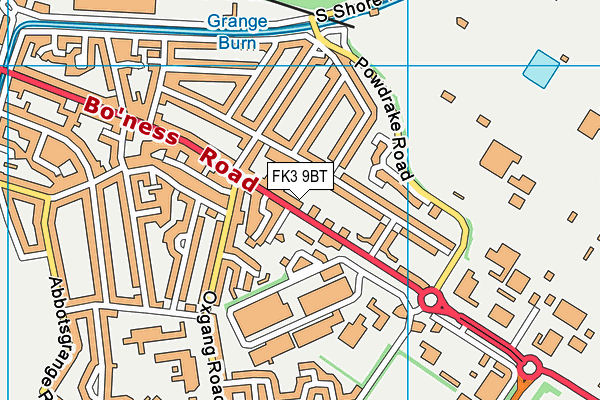 FK3 9BT map - OS VectorMap District (Ordnance Survey)