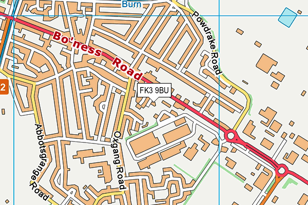 FK3 9BU map - OS VectorMap District (Ordnance Survey)