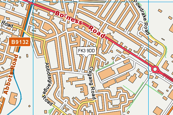 FK3 9DD map - OS VectorMap District (Ordnance Survey)
