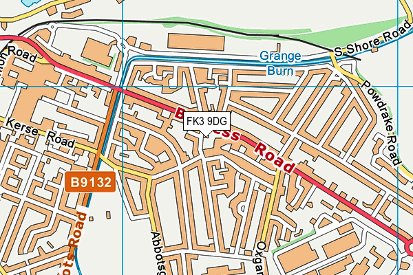 FK3 9DG map - OS VectorMap District (Ordnance Survey)