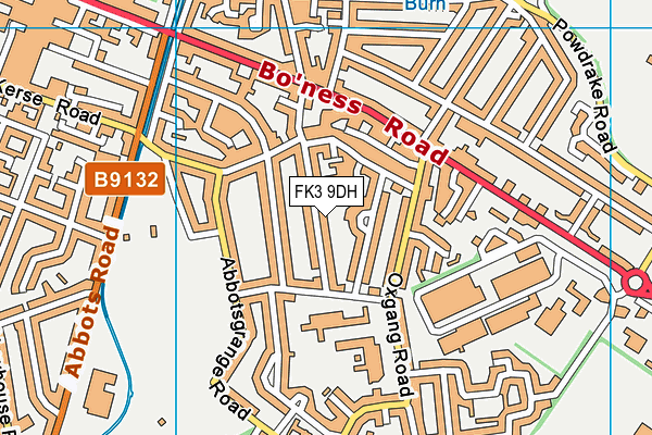 FK3 9DH map - OS VectorMap District (Ordnance Survey)