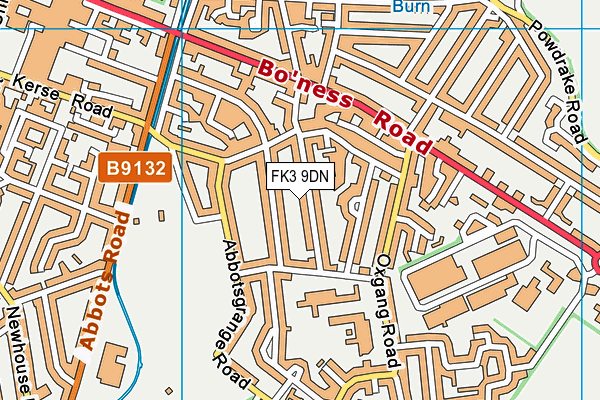 FK3 9DN map - OS VectorMap District (Ordnance Survey)