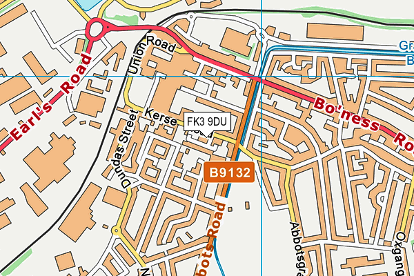 FK3 9DU map - OS VectorMap District (Ordnance Survey)