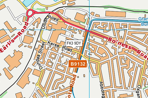 FK3 9DY map - OS VectorMap District (Ordnance Survey)