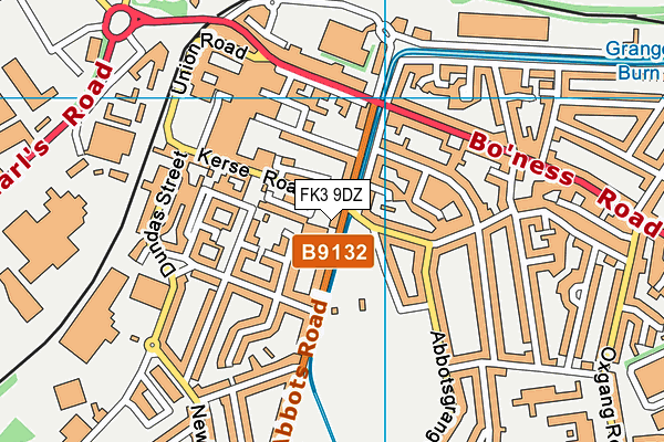 FK3 9DZ map - OS VectorMap District (Ordnance Survey)