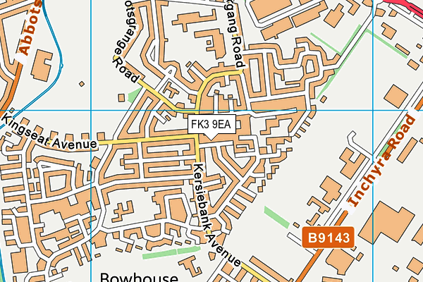 FK3 9EA map - OS VectorMap District (Ordnance Survey)