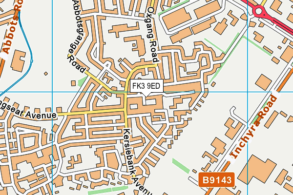 FK3 9ED map - OS VectorMap District (Ordnance Survey)