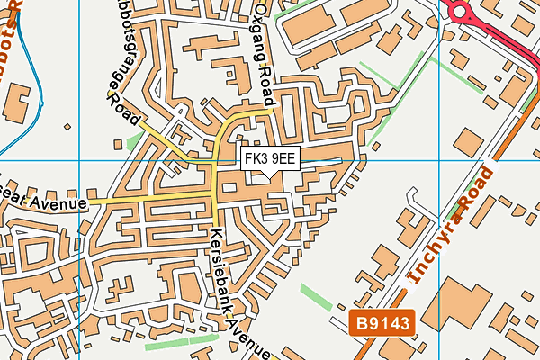 FK3 9EE map - OS VectorMap District (Ordnance Survey)