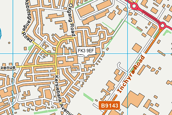 FK3 9EF map - OS VectorMap District (Ordnance Survey)