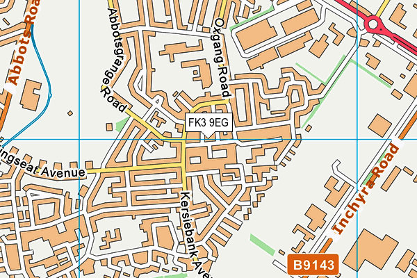 FK3 9EG map - OS VectorMap District (Ordnance Survey)