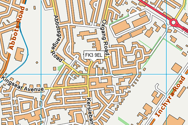 FK3 9EL map - OS VectorMap District (Ordnance Survey)