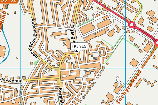FK3 9ES map - OS VectorMap District (Ordnance Survey)