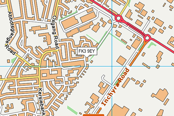 FK3 9EY map - OS VectorMap District (Ordnance Survey)