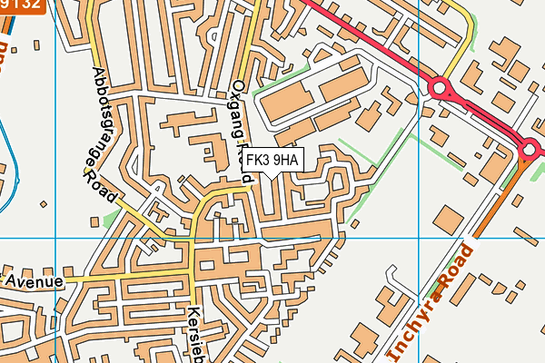 FK3 9HA map - OS VectorMap District (Ordnance Survey)