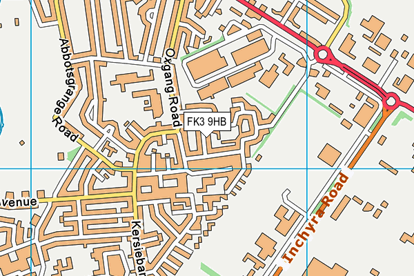 FK3 9HB map - OS VectorMap District (Ordnance Survey)