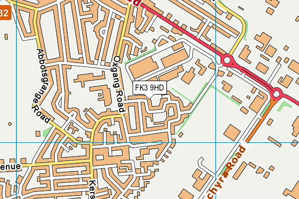 FK3 9HD map - OS VectorMap District (Ordnance Survey)