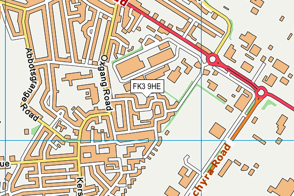 FK3 9HE map - OS VectorMap District (Ordnance Survey)