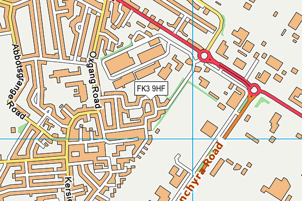 FK3 9HF map - OS VectorMap District (Ordnance Survey)