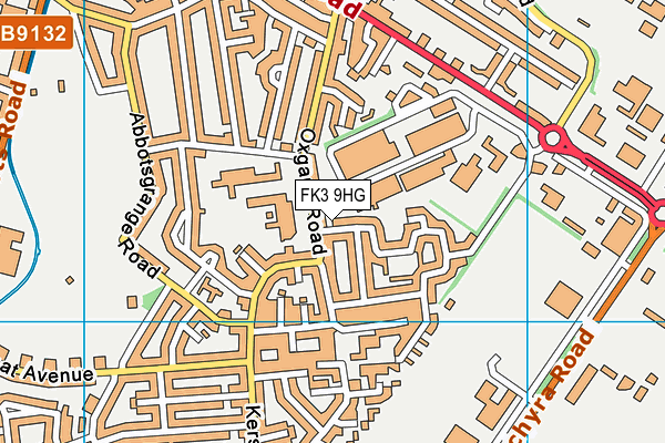 FK3 9HG map - OS VectorMap District (Ordnance Survey)