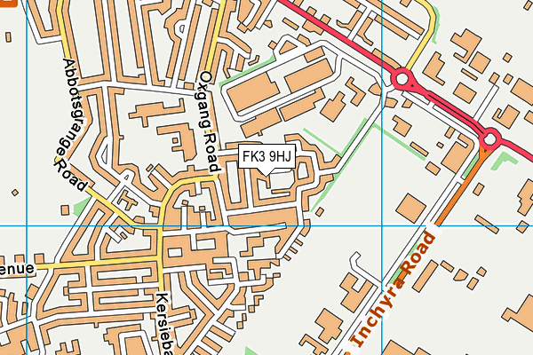 FK3 9HJ map - OS VectorMap District (Ordnance Survey)