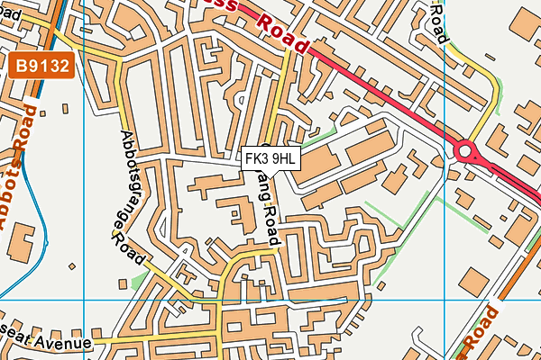 FK3 9HL map - OS VectorMap District (Ordnance Survey)