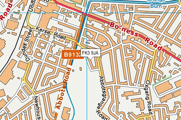 FK3 9JA map - OS VectorMap District (Ordnance Survey)