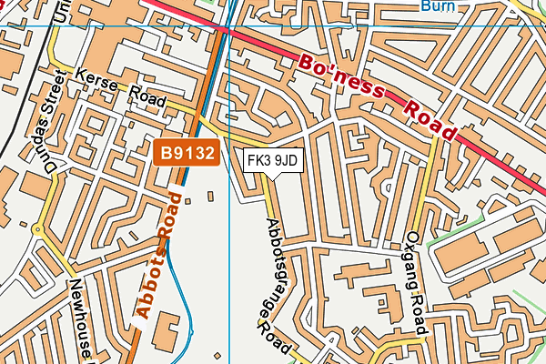 FK3 9JD map - OS VectorMap District (Ordnance Survey)