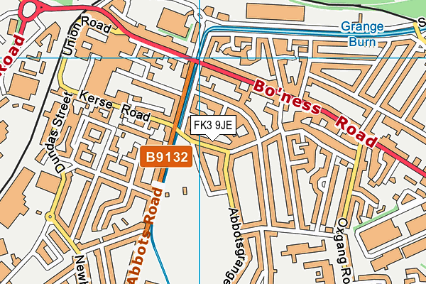 FK3 9JE map - OS VectorMap District (Ordnance Survey)