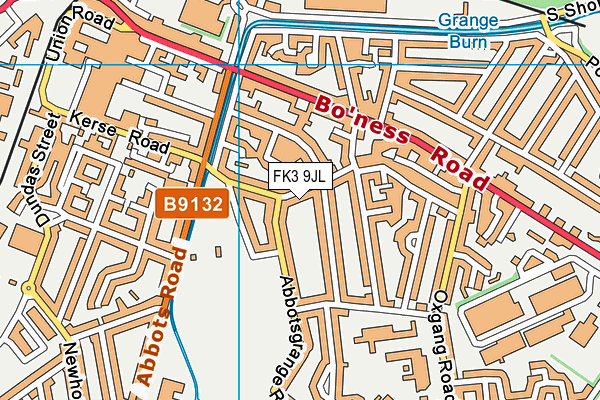 FK3 9JL map - OS VectorMap District (Ordnance Survey)