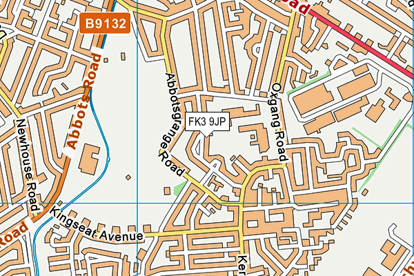 FK3 9JP map - OS VectorMap District (Ordnance Survey)