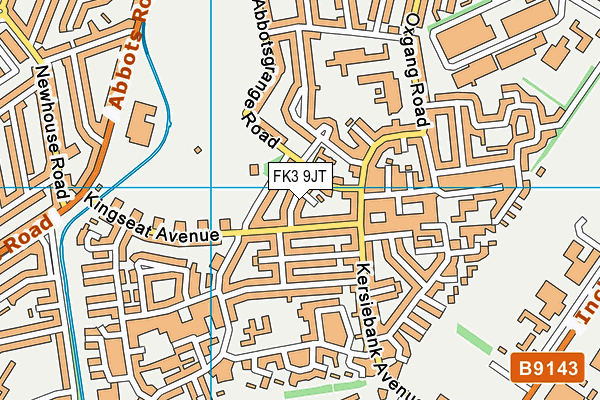 FK3 9JT map - OS VectorMap District (Ordnance Survey)
