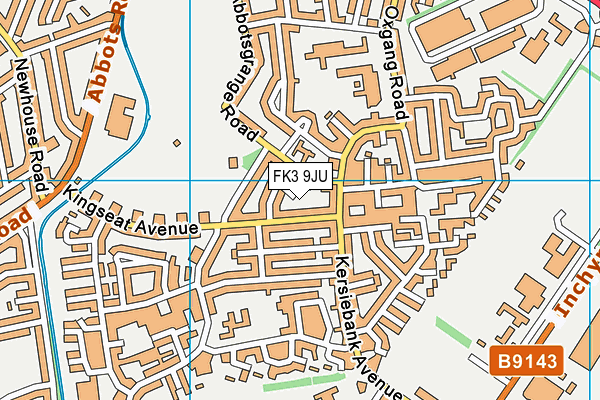 FK3 9JU map - OS VectorMap District (Ordnance Survey)