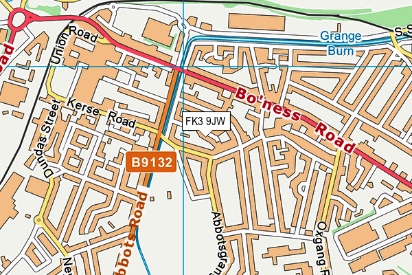FK3 9JW map - OS VectorMap District (Ordnance Survey)
