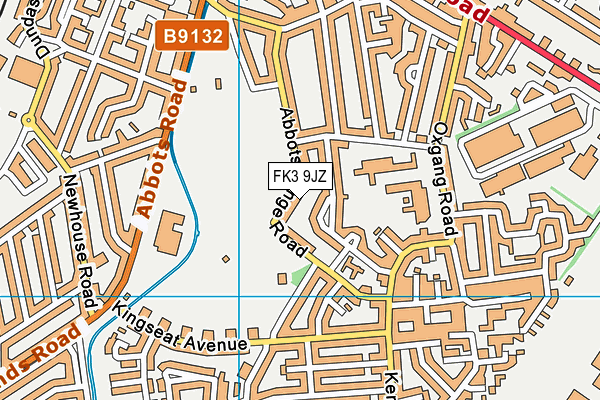 FK3 9JZ map - OS VectorMap District (Ordnance Survey)