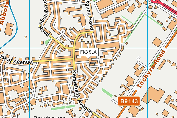 FK3 9LA map - OS VectorMap District (Ordnance Survey)
