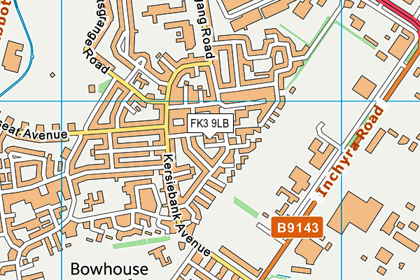 FK3 9LB map - OS VectorMap District (Ordnance Survey)