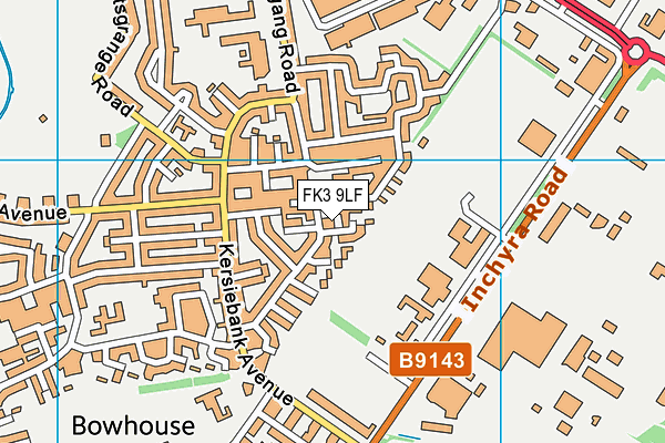 FK3 9LF map - OS VectorMap District (Ordnance Survey)