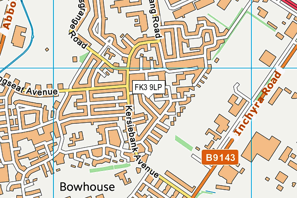 FK3 9LP map - OS VectorMap District (Ordnance Survey)